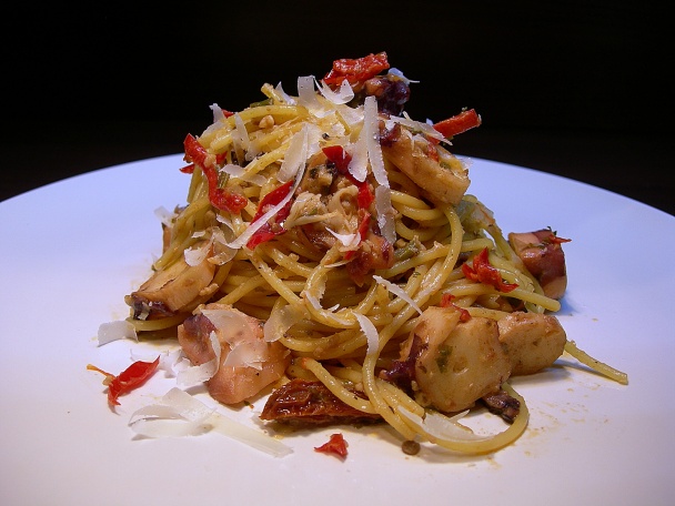 Spaghetti s chobotnicou - obrázok 1
