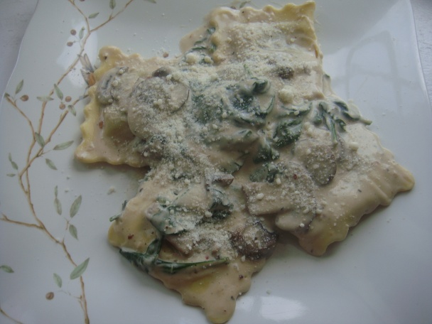 Ravioli, portobello a špenát v Alfredo omáčke (fotorecept) - obrázok 10