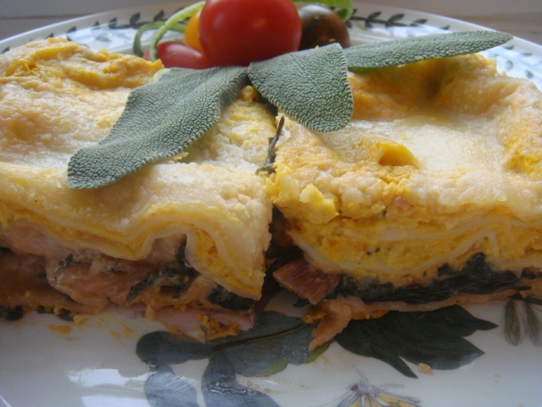 Tekvicové lasagne s mangoldom (fotorecept) - obrázok 12