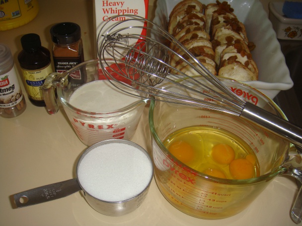 Chlebový puding s rumovou polevou (fotorecept) - obrázok 4