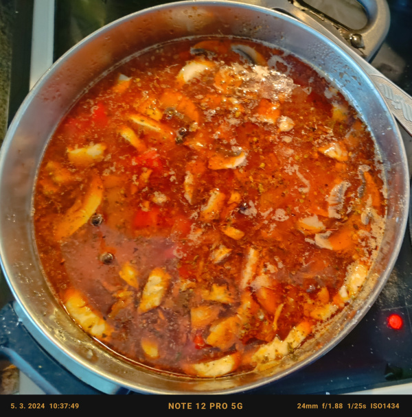 Kuracie stehná v šampiňónovo-smotanovej omáčke s kapiou (fotorecept) - obrázok 3