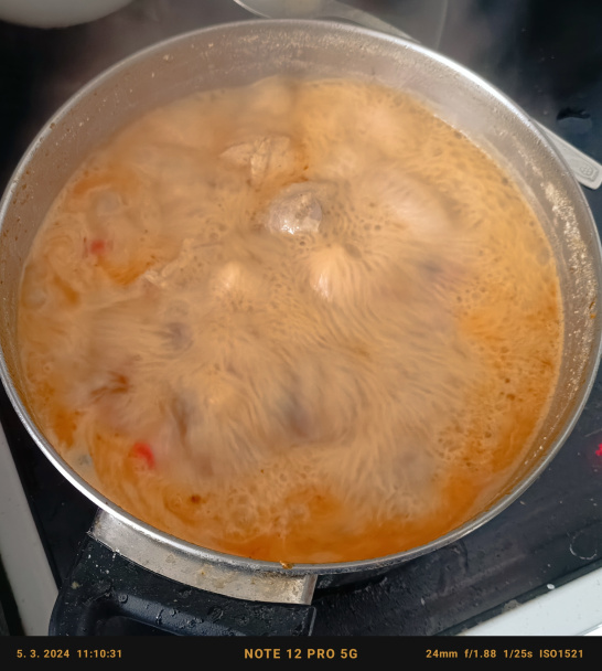 Kuracie stehná v šampiňónovo-smotanovej omáčke s kapiou (fotorecept) - obrázok 4