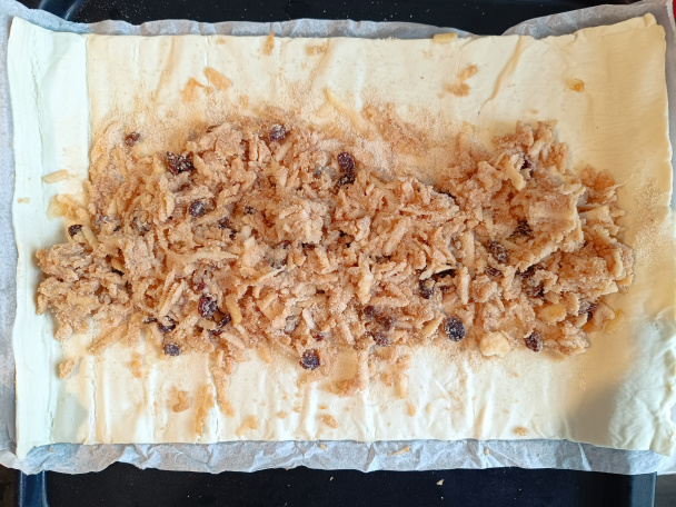 Rýchla jablková štrúdľa z lístkového cesta (fotorecept) - obrázok 1