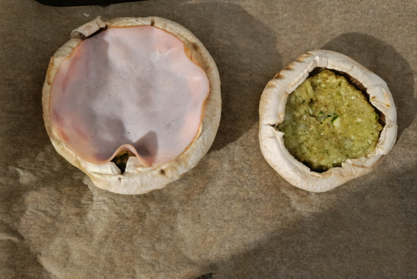 Plnené kráľovské šampiňóny - obrázok 1