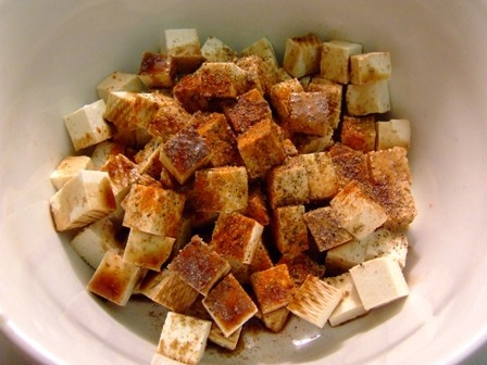 Cestovinový šalát s tofu  - obrázok 1