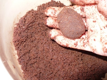 Čokoládový tvarohový koláč - cheesecake - so sušenými slivkami (fotorecept) - obrázok 1