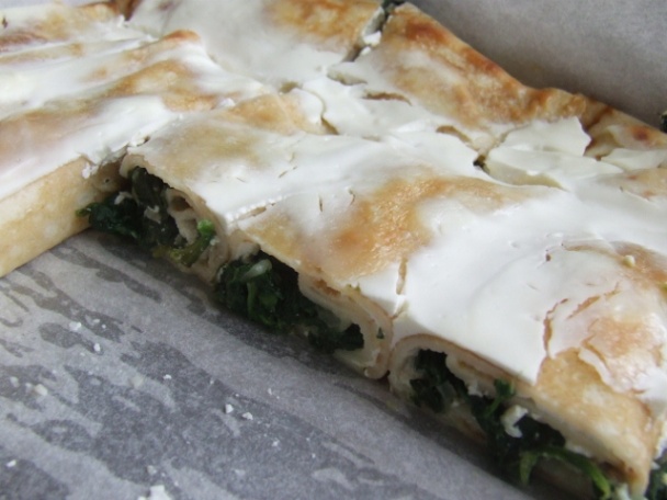 Zapekané palacinky na slano - so špenátom a tvarohom - obrázok 2