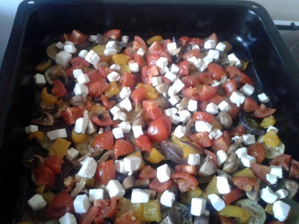 Pečený letný šalát s balkánskym syrom (fotorecept) - obrázok 3