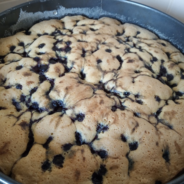 Čučoriedkovo-smotanová torta - obrázok 2