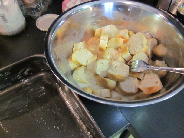 Jablkovo-pudingová žemľovka - obrázok 1