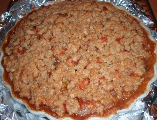 Jablkový koláč s karamelom a posýpkou (fotorecept) - obrázok 12