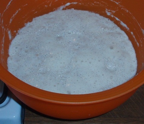 Špaldový kváskový koláč - obrázok 2