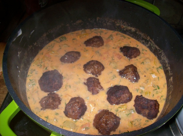 Fašírky so zeleninou v kyslej smotane a kôpri - obrázok 5