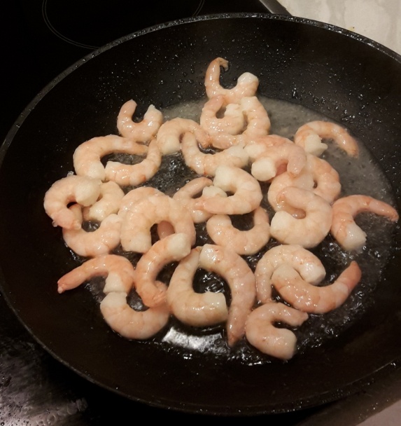 Tagliatelle s krevetami a špenátom (fotorecept) - obrázok 2