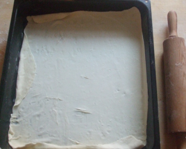 Tvarohový koláč z lístkového cesta (fotorecept) - obrázok 1