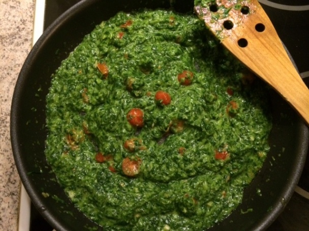 Chlebový koláč so špenátom a cottage cheese (fotorecept) - obrázok 3