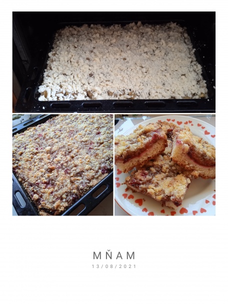 Slivkový koláč s posýpkou (fotorecept) - obrázok 4