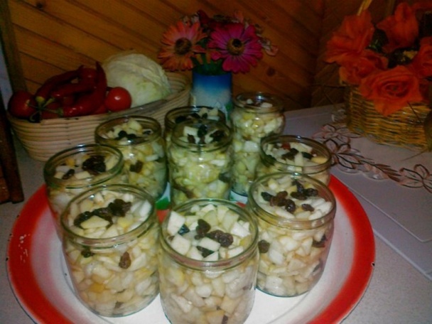 Jablkovo-melónový kompót - obrázok 2