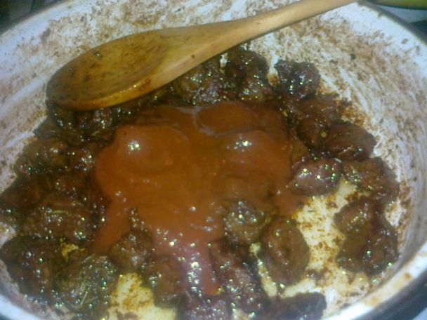 Hovädzie kocky na koňaku so zeleninovou prílohou - obrázok 6