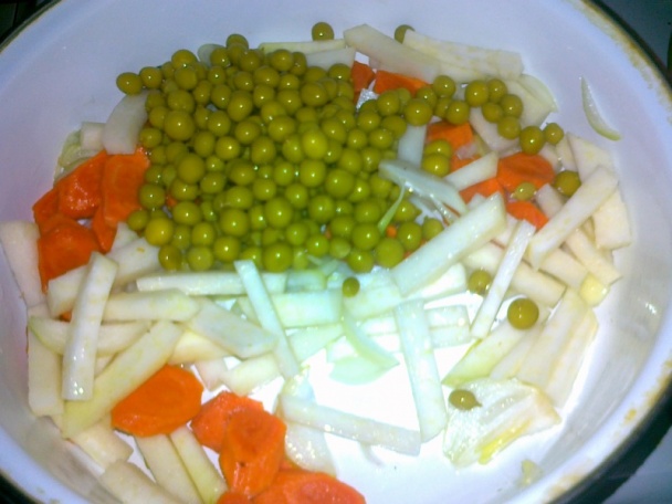 Mleté mäso v srnčom chrbáte so zeleninovou ryžou/fotorecept/ - obrázok 5