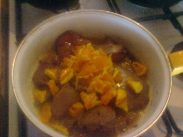 Domáca bravčová pečeň na pomarančoch so šošovicovými plackami (fotorecept) - obrázok 6