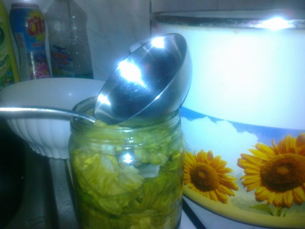 Hlávkový šalát zaváraný na zimu /fotorecept/ - obrázok 6