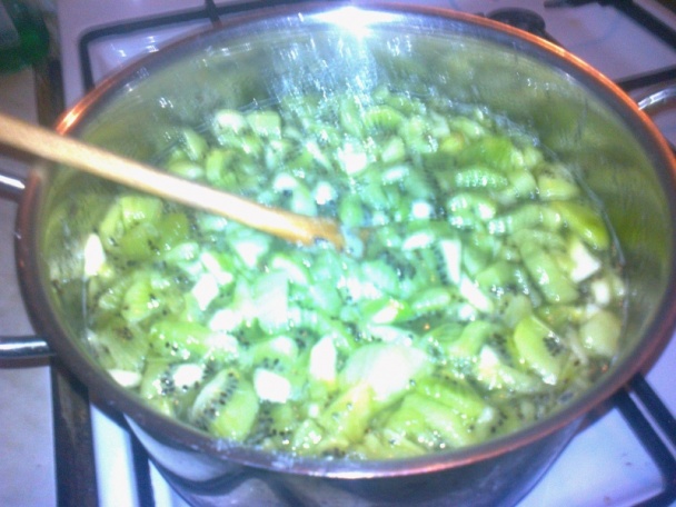 Kiwi džem a kiwi džem s čokoládou /fotorecept/ - obrázok 4