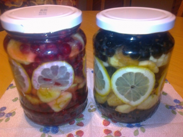 Dvojfarebné jablkovo-ríbezlové kompoty /fotorecept/ - obrázok 4