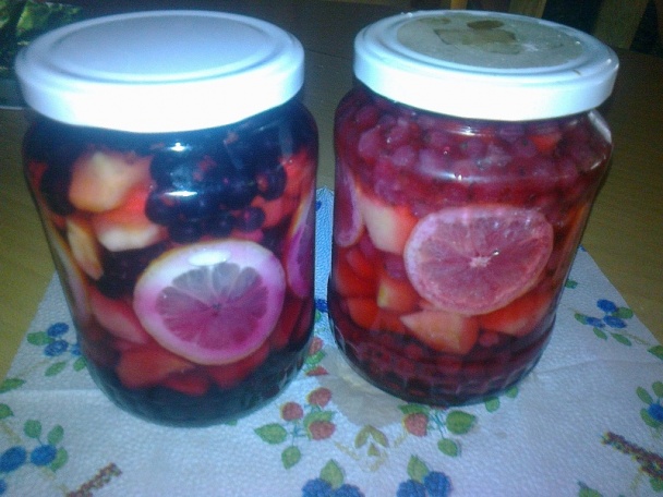 Dvojfarebné jablkovo-ríbezlové kompoty /fotorecept/ - obrázok 6