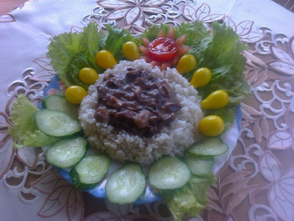 Pražené dubáčiky na cibuľke s ryžou (fotorecept) - obrázok 5