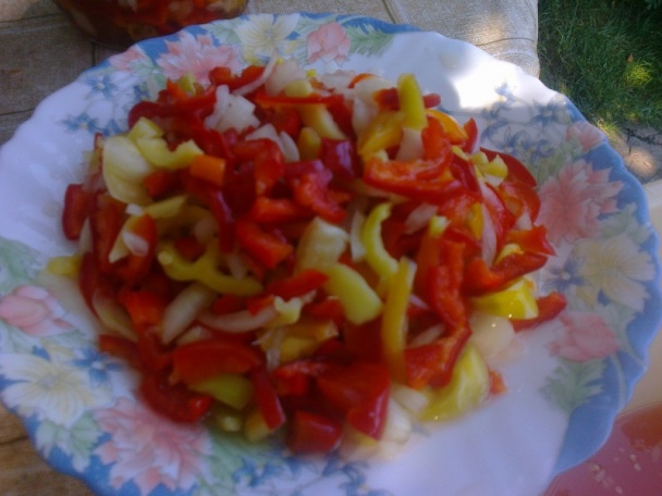 Pikantná paprika s hrozienkami na zimu (fotorecept) - obrázok 9