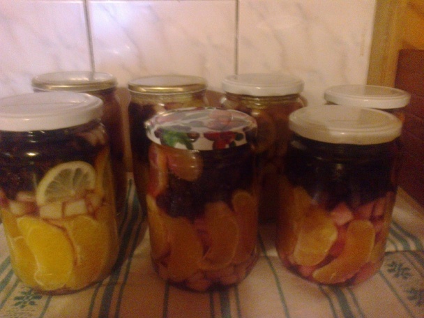 Pomarančovo-hruškovo-hroznový kompót (fotorecept) - obrázok 7