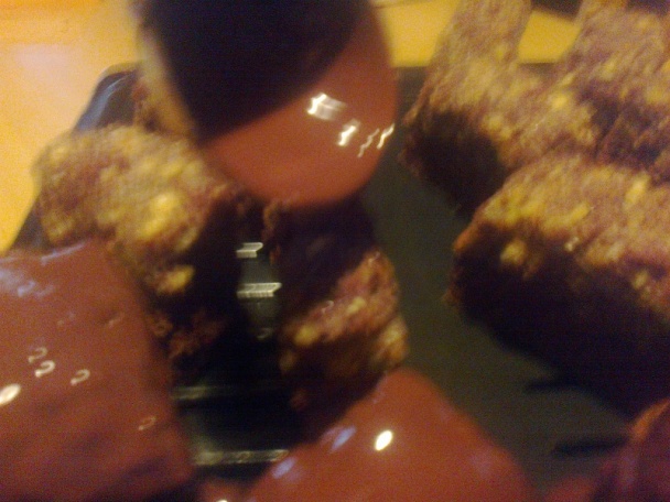 Orieškovo-rumové čoko rezy (fotorecept) - obrázok 13