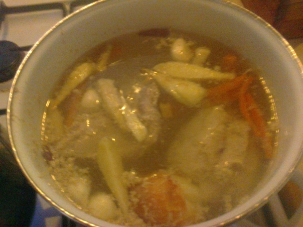 Králičí vývar s mäsovými uzlíkami (fotorecept) - obrázok 1