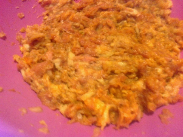 Fašírka z bravčového mäsa, zemiaková kaša a paradajková omáčka (fotorecept) - obrázok 4