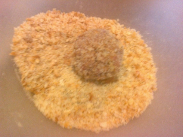 Fašírka z bravčového mäsa, zemiaková kaša a paradajková omáčka (fotorecept) - obrázok 5