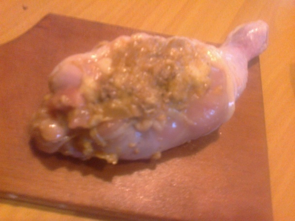 Pečienkami plnené pečené kuracie stehno (fotorecept) - obrázok 4