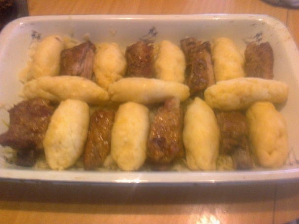 Pečené domáce bravčové rebierko, gánice a kyslá kapusta - obrázok 7