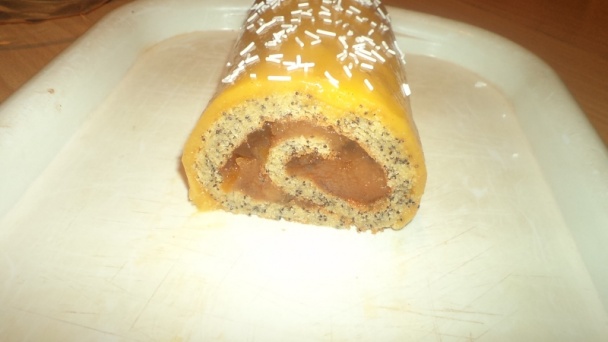 Maková roláda s džemom z červeného melónu (fotorecept) - obrázok 13