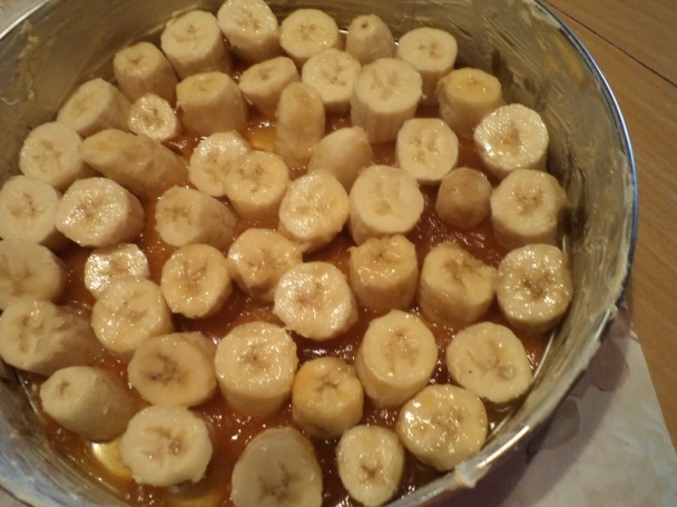 Banánovo-karamelová obrátená torta (fotorecept) - obrázok 6