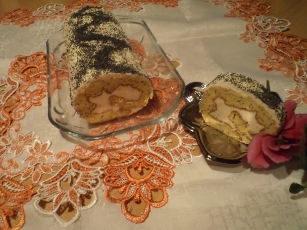 Maková roláda s citrónovým krémom (fotorecept) - obrázok 9