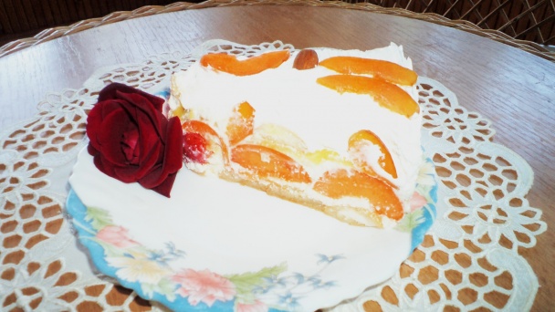 Marhuľovo-tvarohová nepečená torta (fotorecept) - obrázok 6