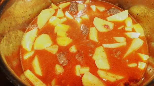 Zemiakový paprikáš po sedliacky (fotorecept) - obrázok 12