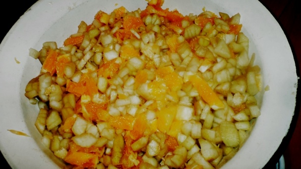 Hruškovo-pomarančový džem s hrozienkami a orechami (fotorecept) - obrázok 3