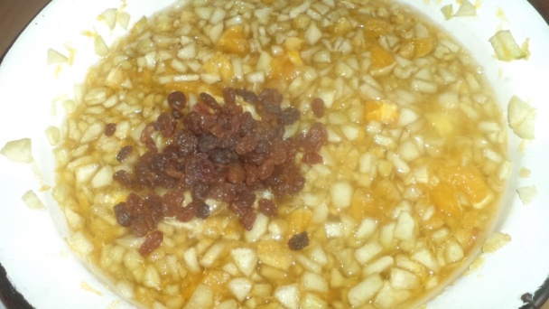 Hruškovo-pomarančový džem s hrozienkami a orechami (fotorecept) - obrázok 5