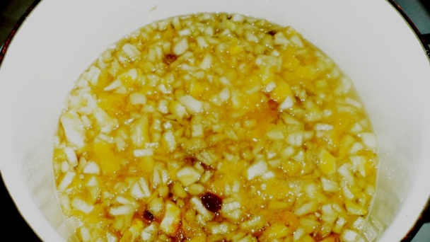 Hruškovo-pomarančový džem s hrozienkami a orechami (fotorecept) - obrázok 6