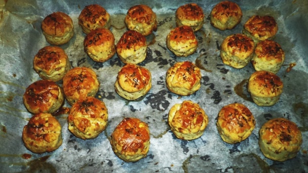 Škvarkovo-orechové pagáčiky bez kysnutia (fotorecept) - obrázok 6