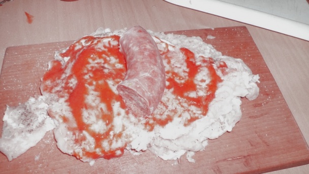 Bravčové rolky plnené domácou neúdenou klobásou (fotorecept) - obrázok 4