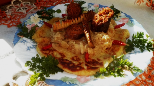 Gazdovské palacinky s kapustou a klobásou (fotorecept) - obrázok 8