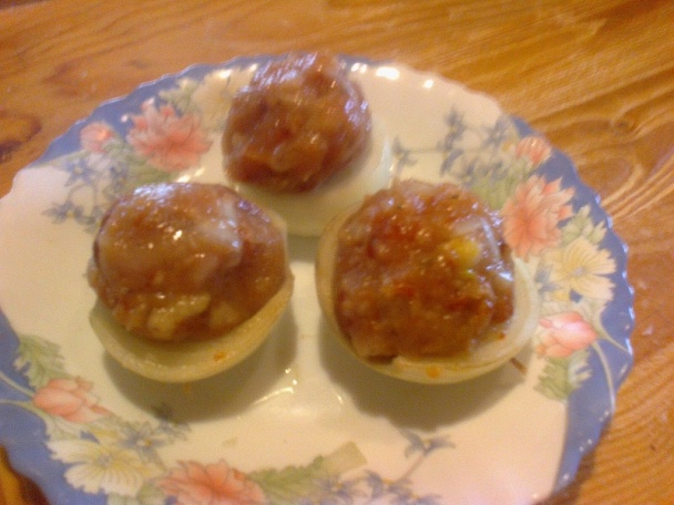 Pečená plnená cibuľa (fotorecept) - obrázok 3